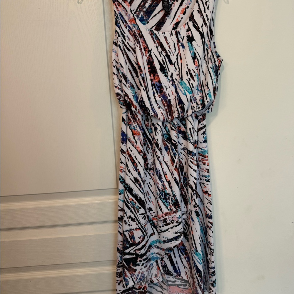 Style & Co Abstract Patterned Sleeveless Dress
